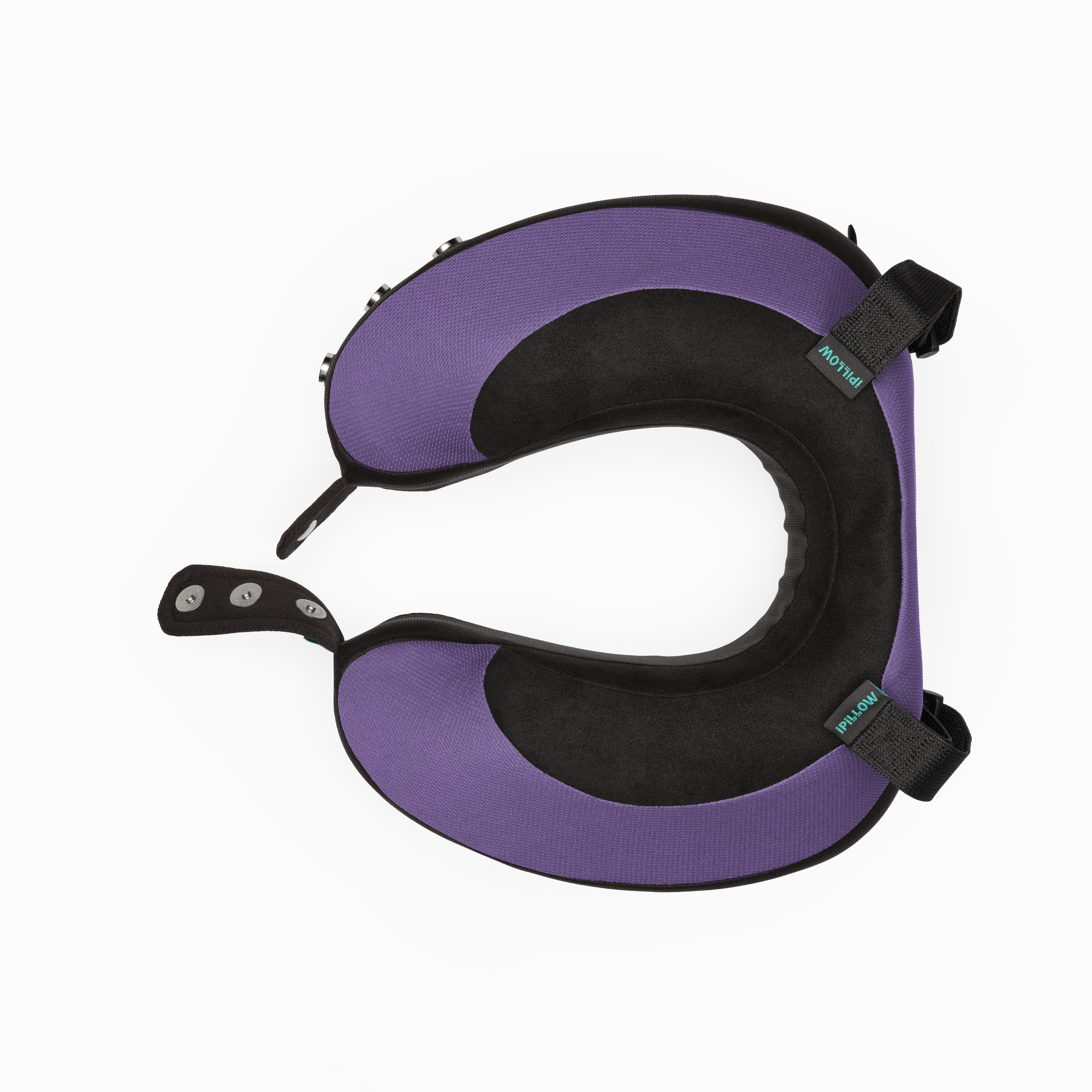 Подушка для путешествий на шею с эффектом памяти ортопедическая iPillow Neck Evolution Button Lavande сиреневый