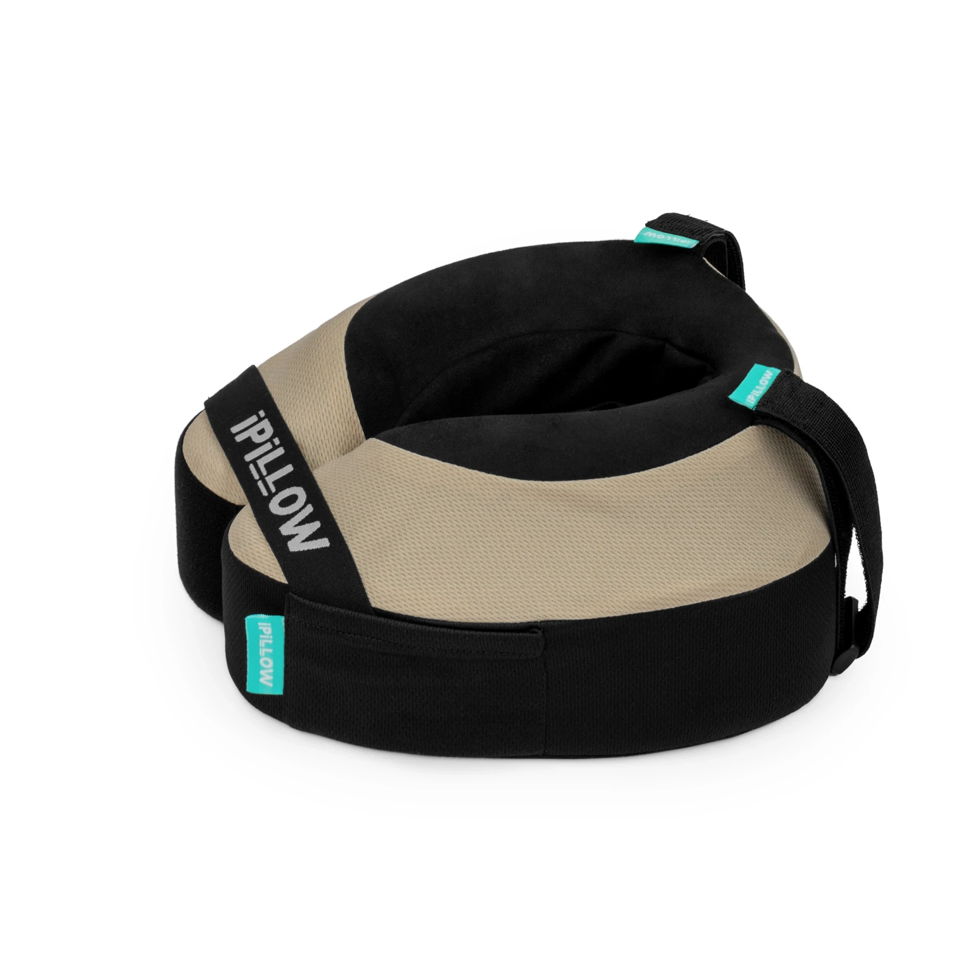 Подушка для путешествий на шею с эффектом памяти ортопедическая iPillow Neck Evolution Beige бежевый