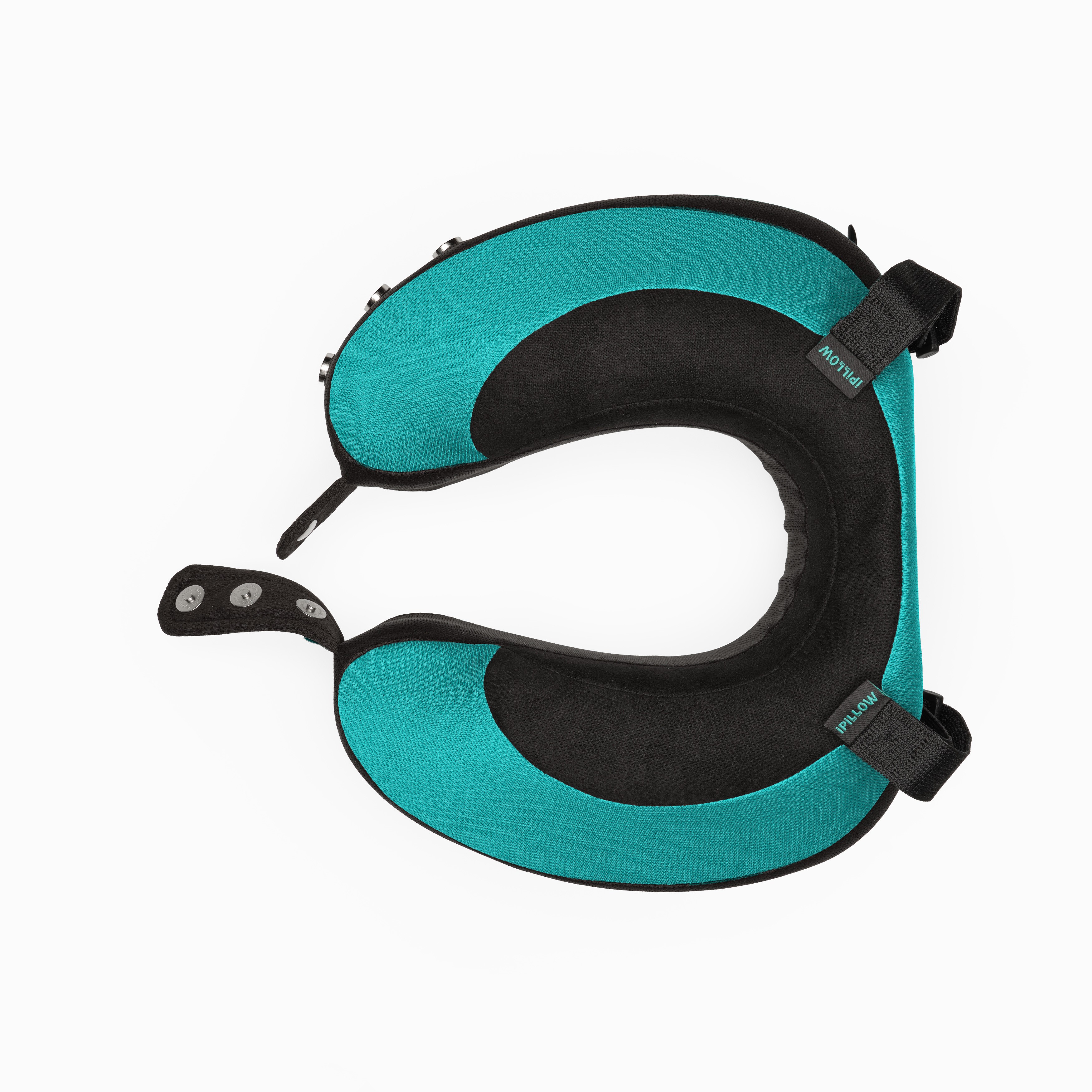 Подушка для путешествий на шею с эффектом памяти ортопедическая iPillow Neck Evolution Button Tiffany бирюзовый