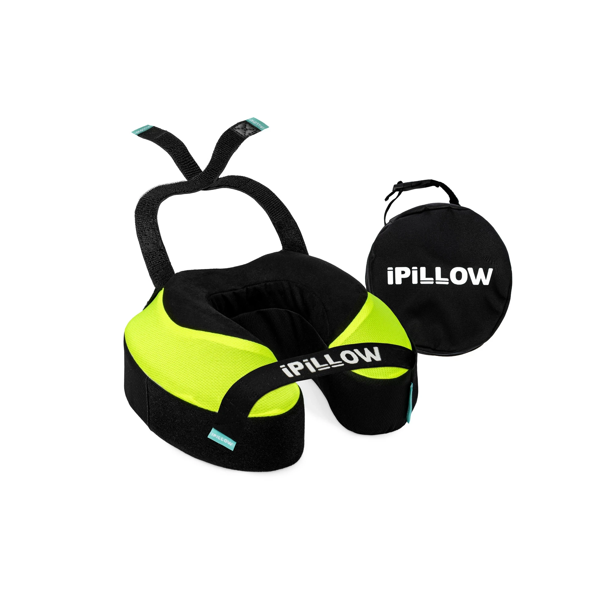 Подушка для путешествий на шею с эффектом памяти ортопедическая iPillow Neck Evolution Yellow жёлтый