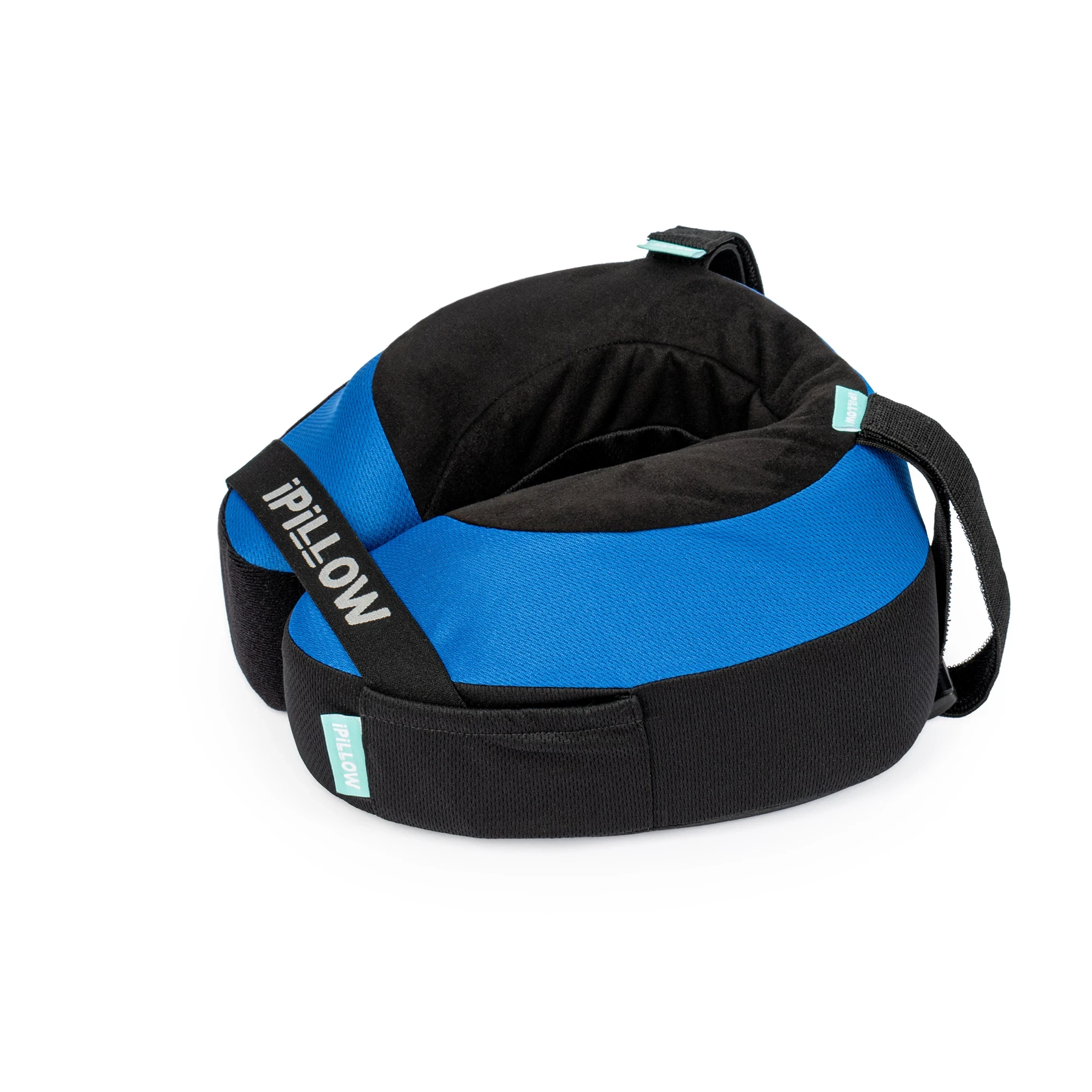 Подушка для путешествий на шею с эффектом памяти ортопедическая iPillow Neck Evolution Blue синий