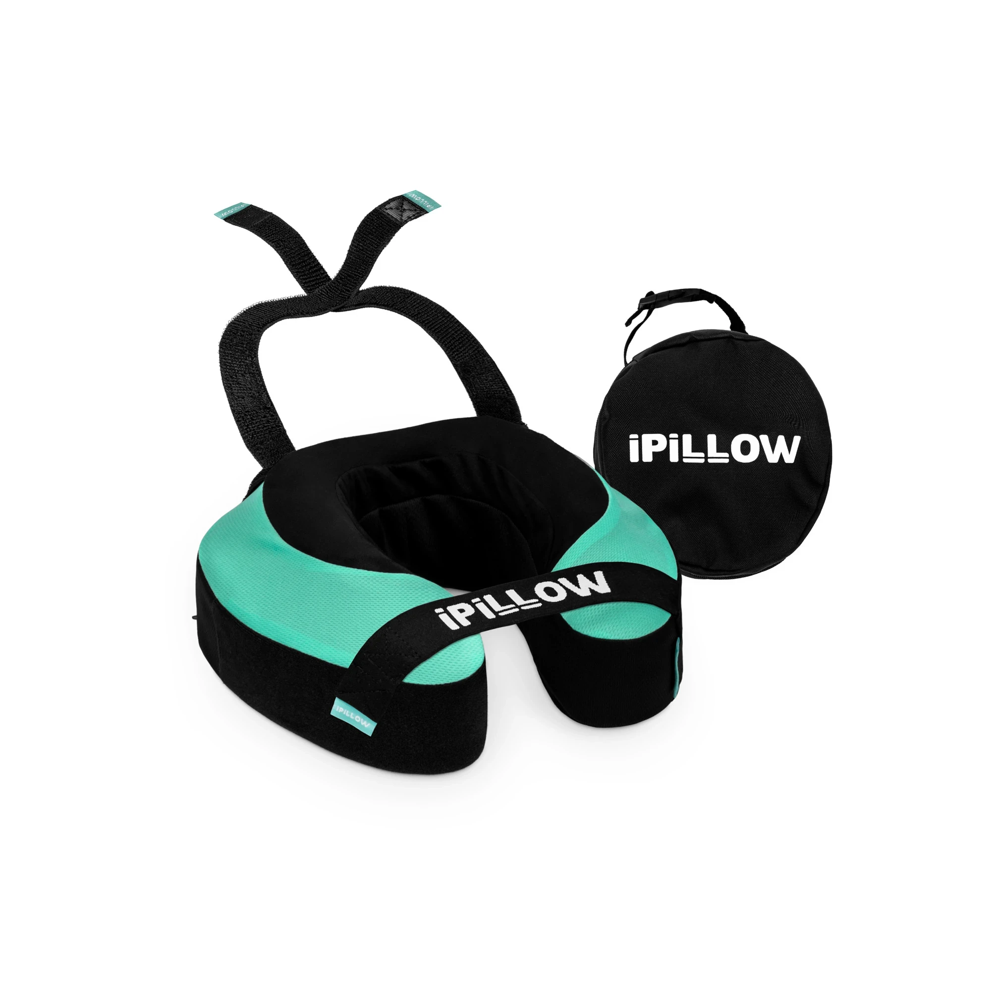 Подушка для путешествий на шею с эффектом памяти ортопедическая iPillow Neck Evolution Tiffany бирюзовый