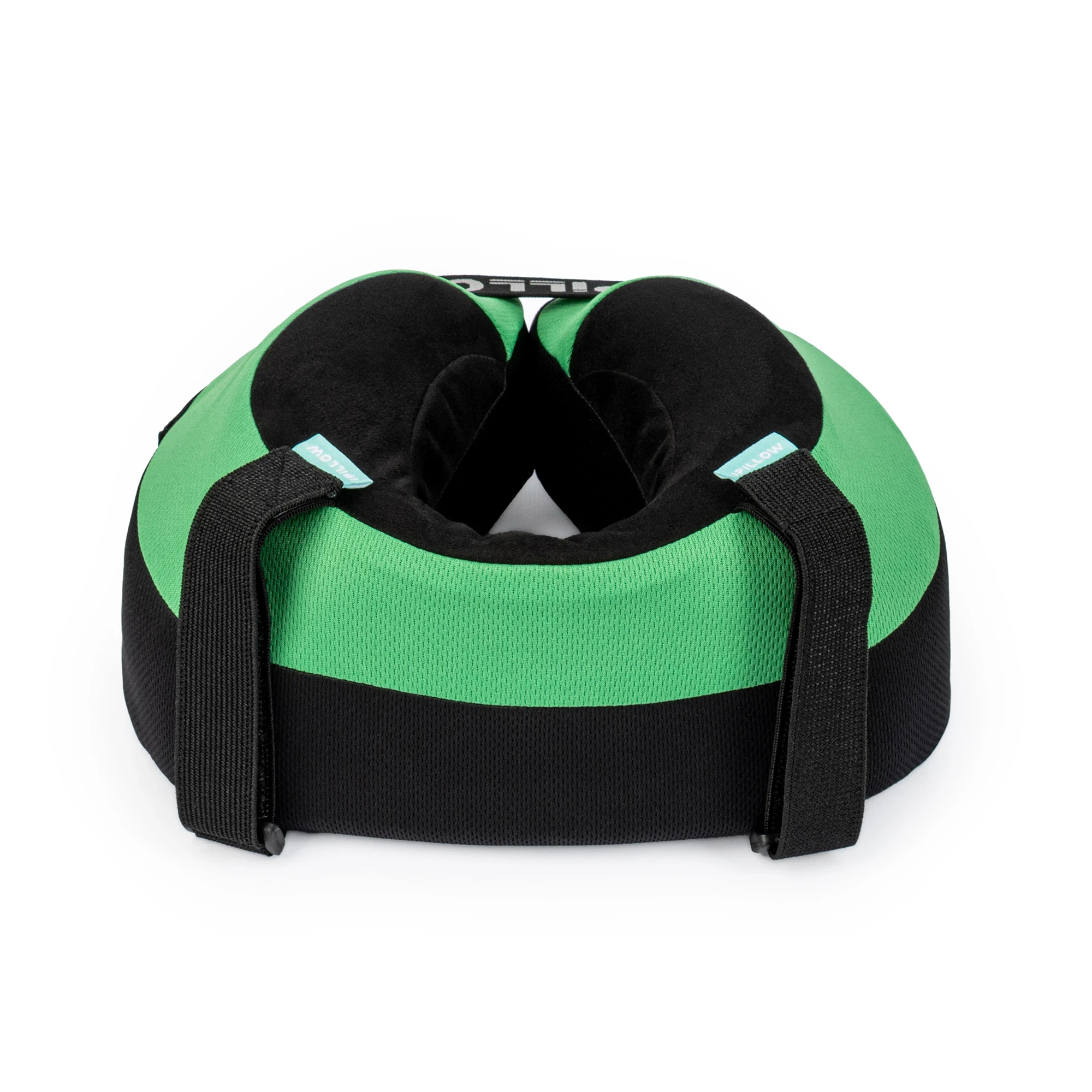 Подушка для путешествий на шею с эффектом памяти ортопедическая iPillow Neck Evolution Green зелёный