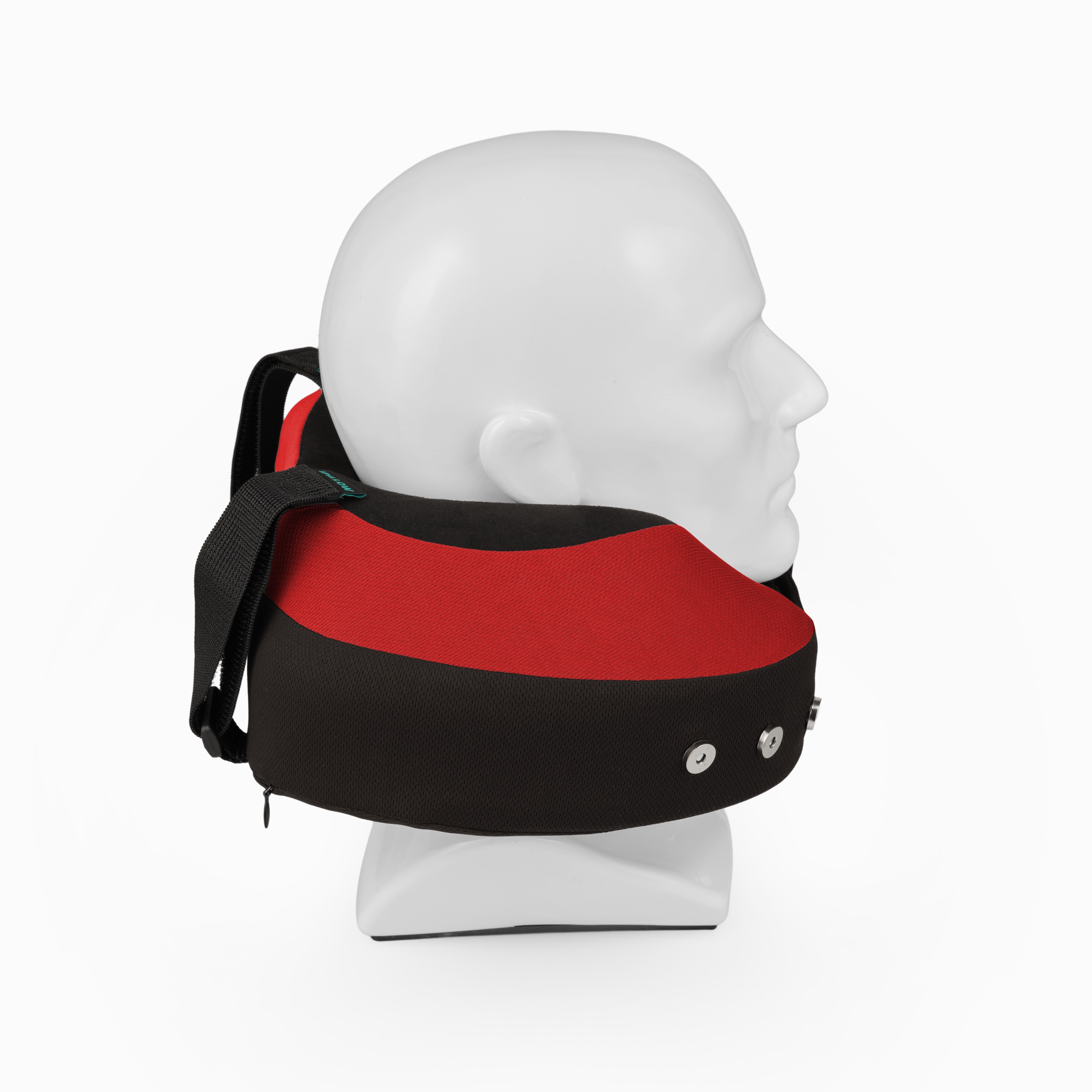 Подушка для путешествий на шею с эффектом памяти ортопедическая iPillow Neck Evolution Button Red красный