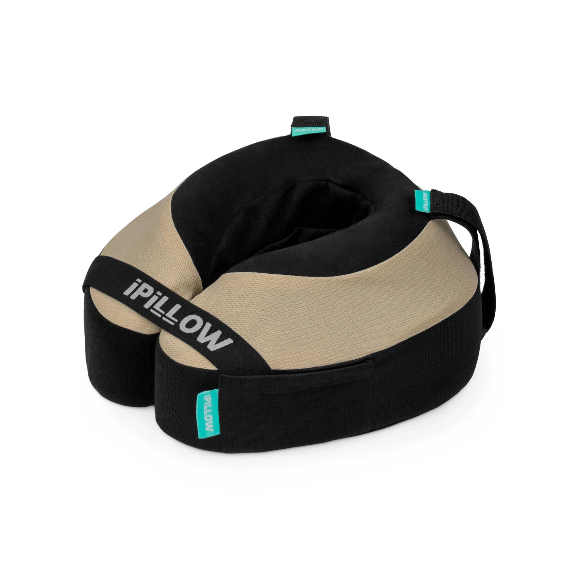 Подушка для путешествий на шею с эффектом памяти ортопедическая iPillow Neck Evolution Beige бежевый