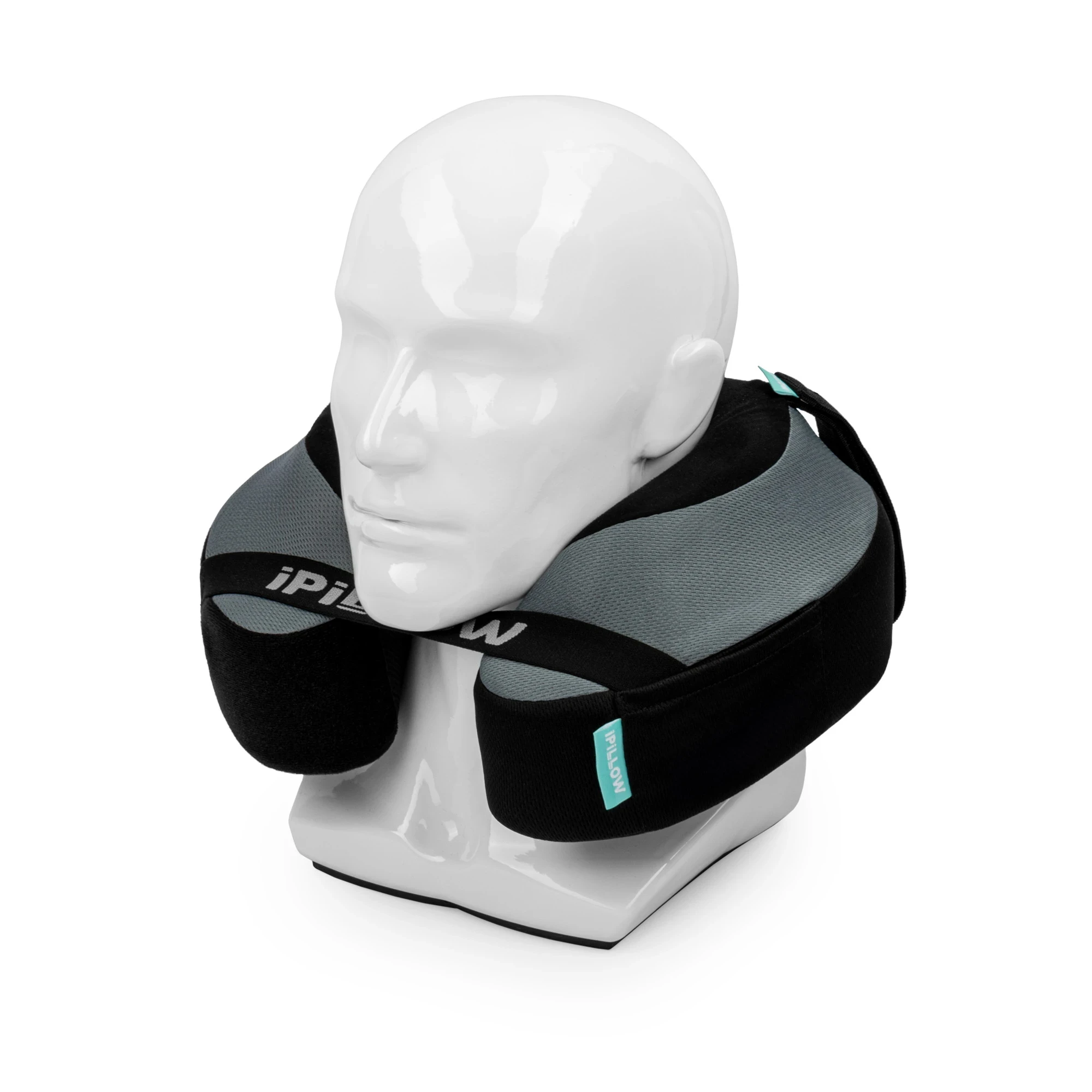 Подушка для путешествий на шею с эффектом памяти ортопедическая iPillow Neck Evolution Gray серый