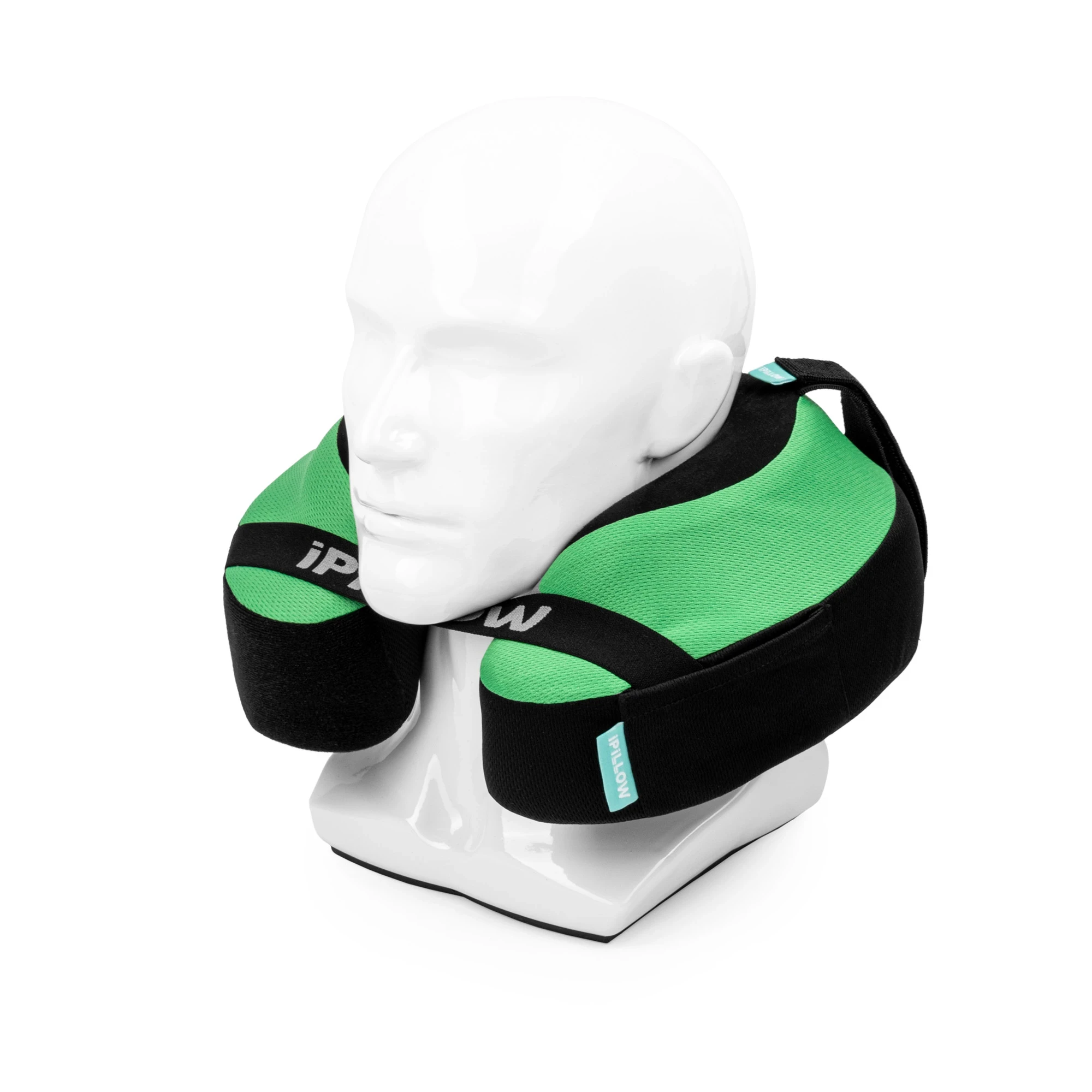 Подушка для путешествий на шею с эффектом памяти ортопедическая iPillow Neck Evolution Green зелёный