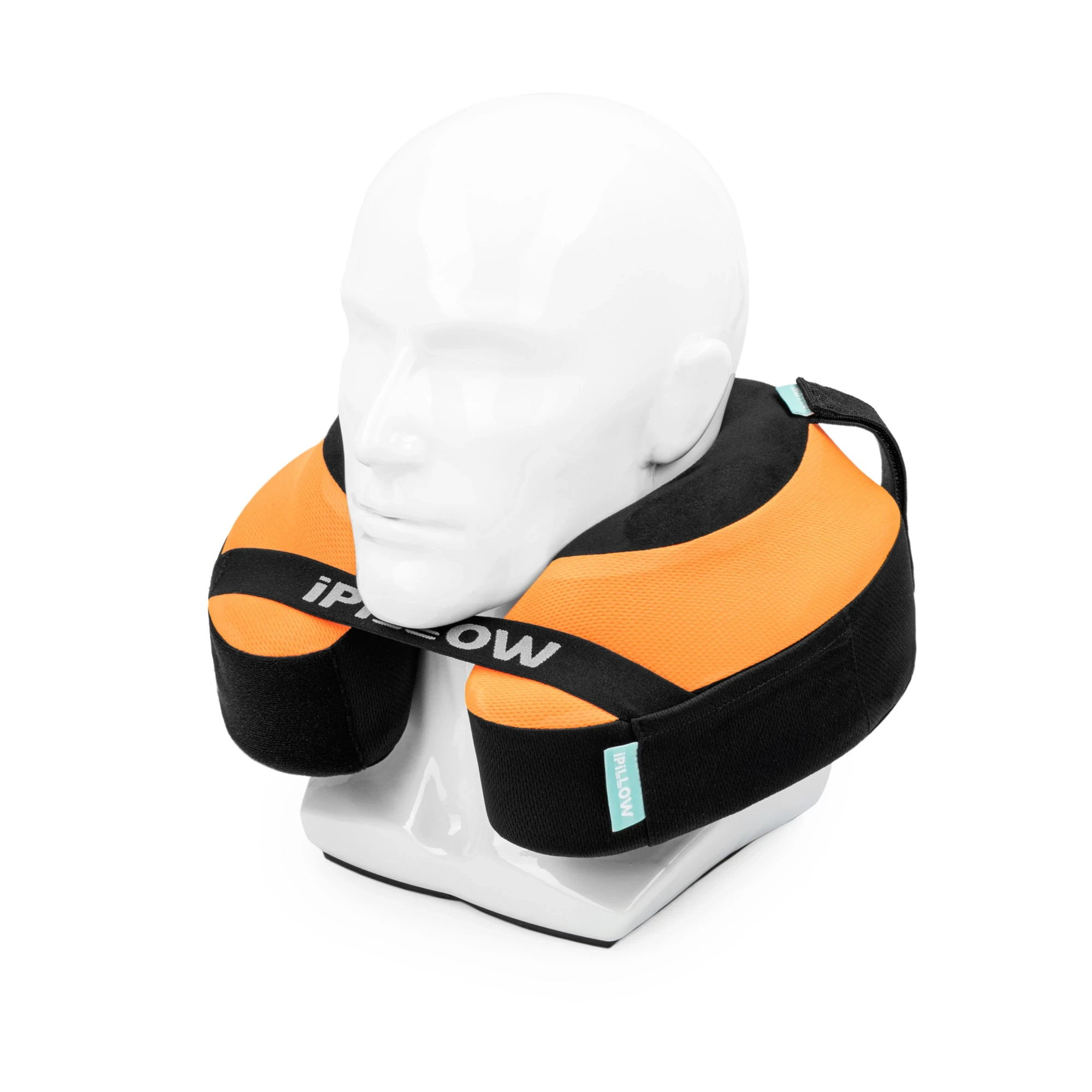 Подушка для путешествий на шею с эффектом памяти ортопедическая iPillow Neck Evolution Orange оранжевый