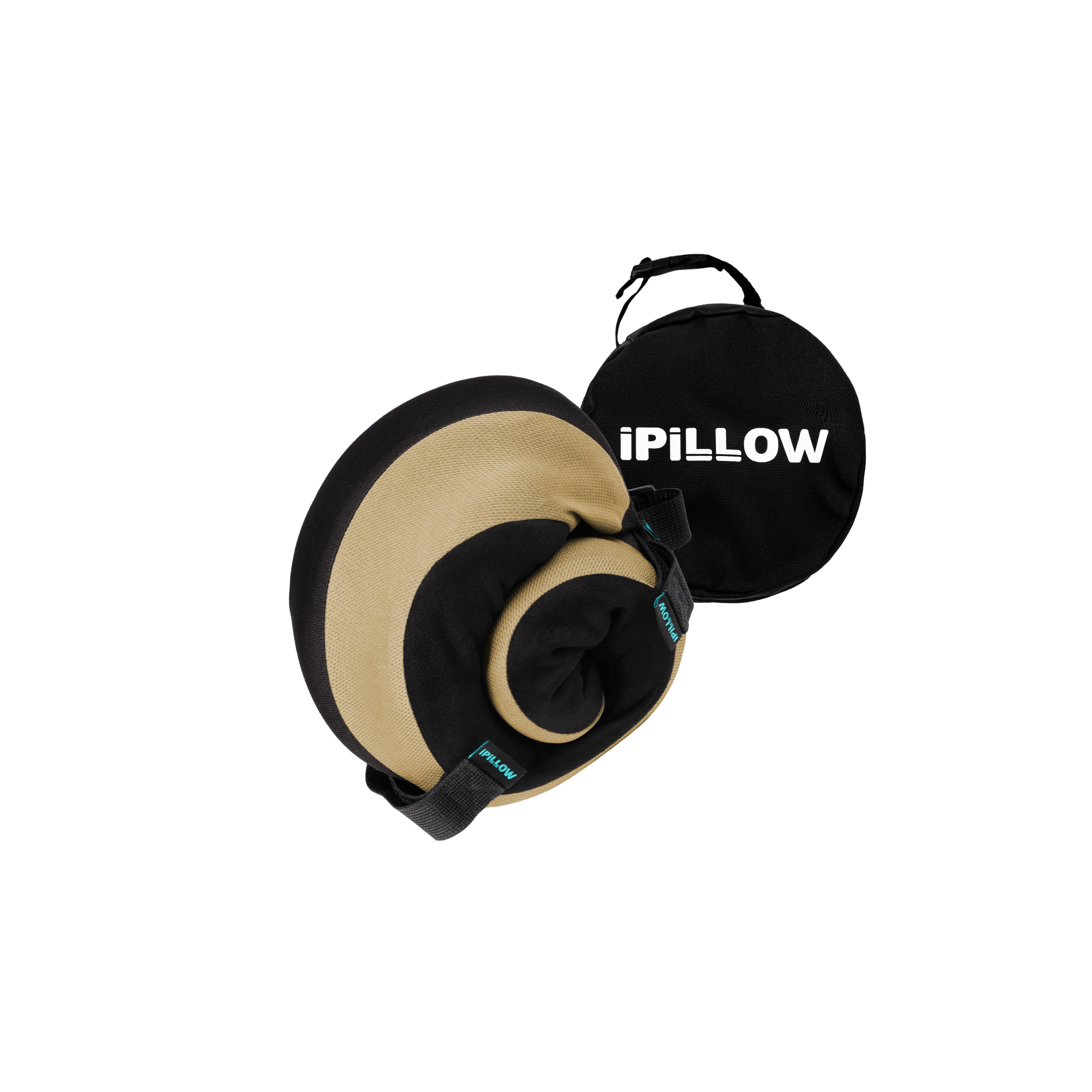 Подушка для путешествий на шею с эффектом памяти ортопедическая iPillow Neck Evolution Button Beige бежевый