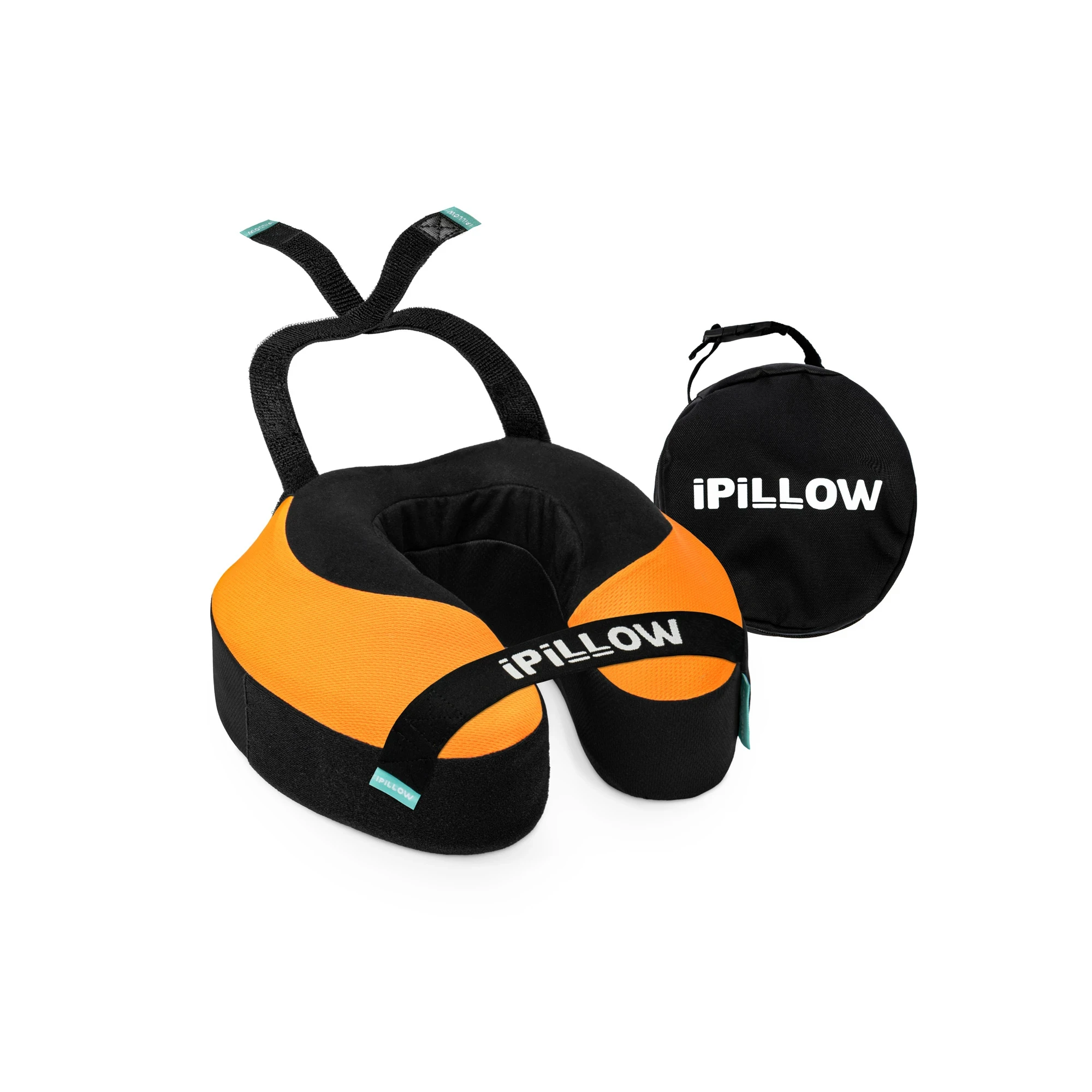 Подушка для путешествий на шею с эффектом памяти ортопедическая iPillow Neck Evolution Orange оранжевый