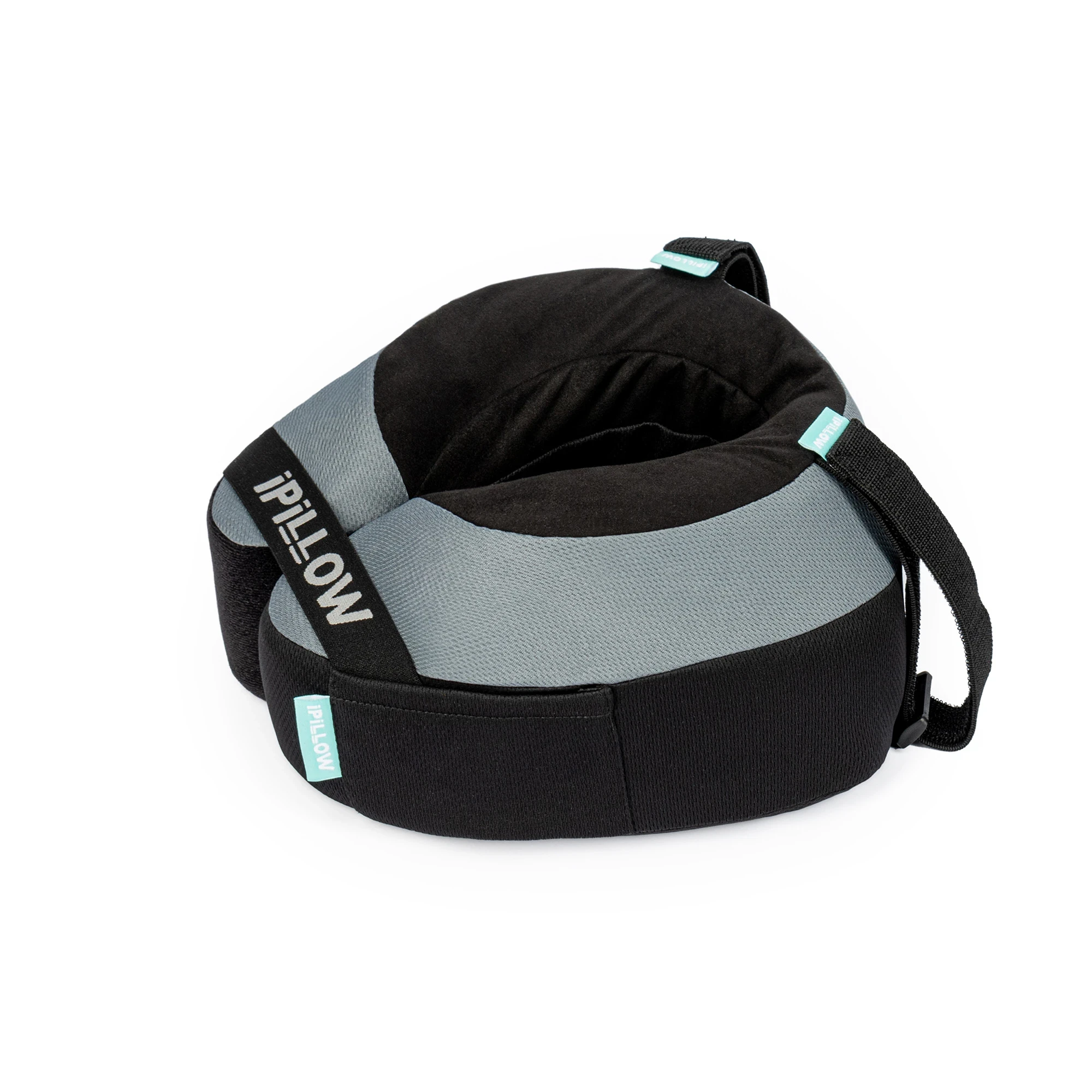 Подушка для путешествий на шею с эффектом памяти ортопедическая iPillow Neck Evolution Gray серый