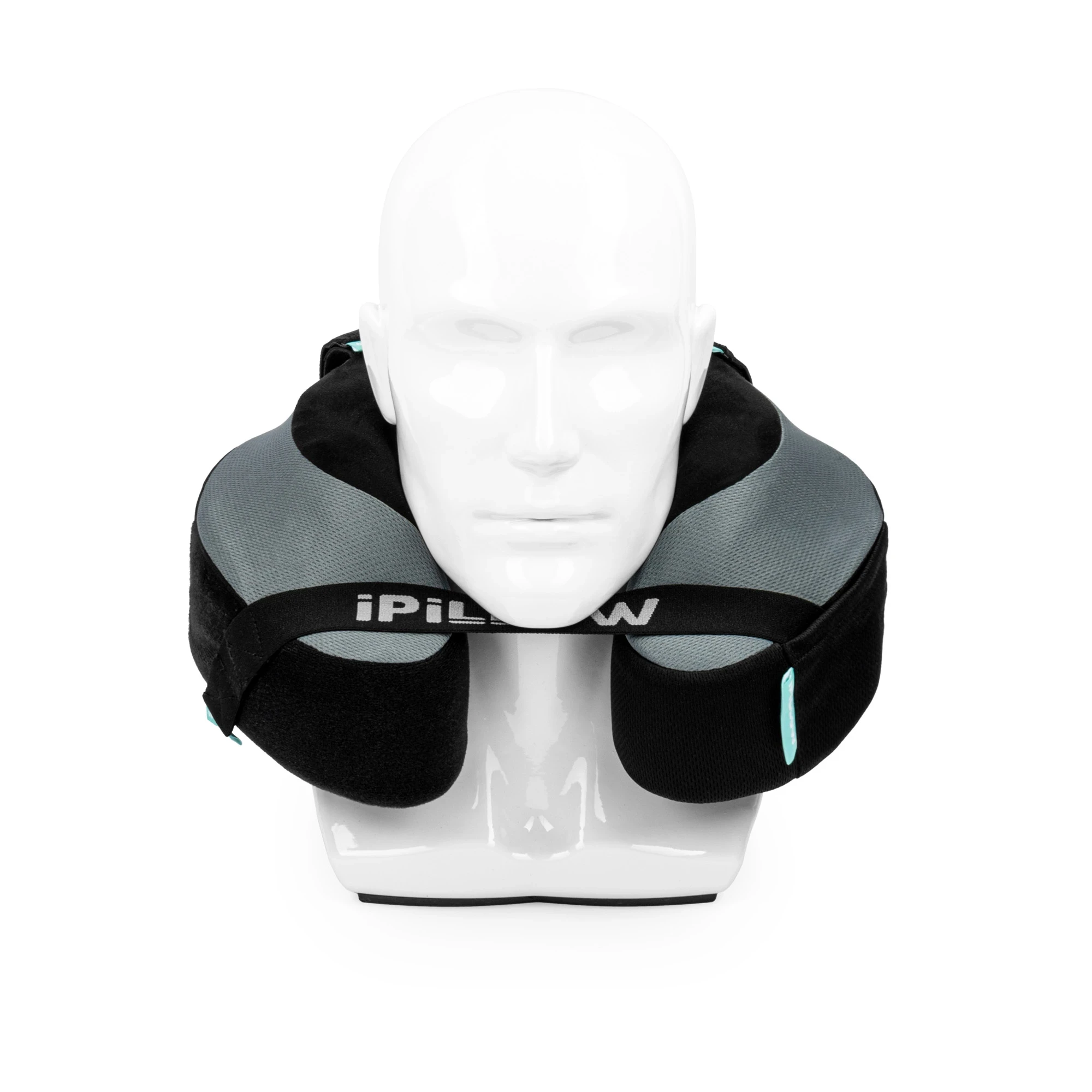 Подушка для путешествий на шею с эффектом памяти ортопедическая iPillow Neck Evolution Gray серый