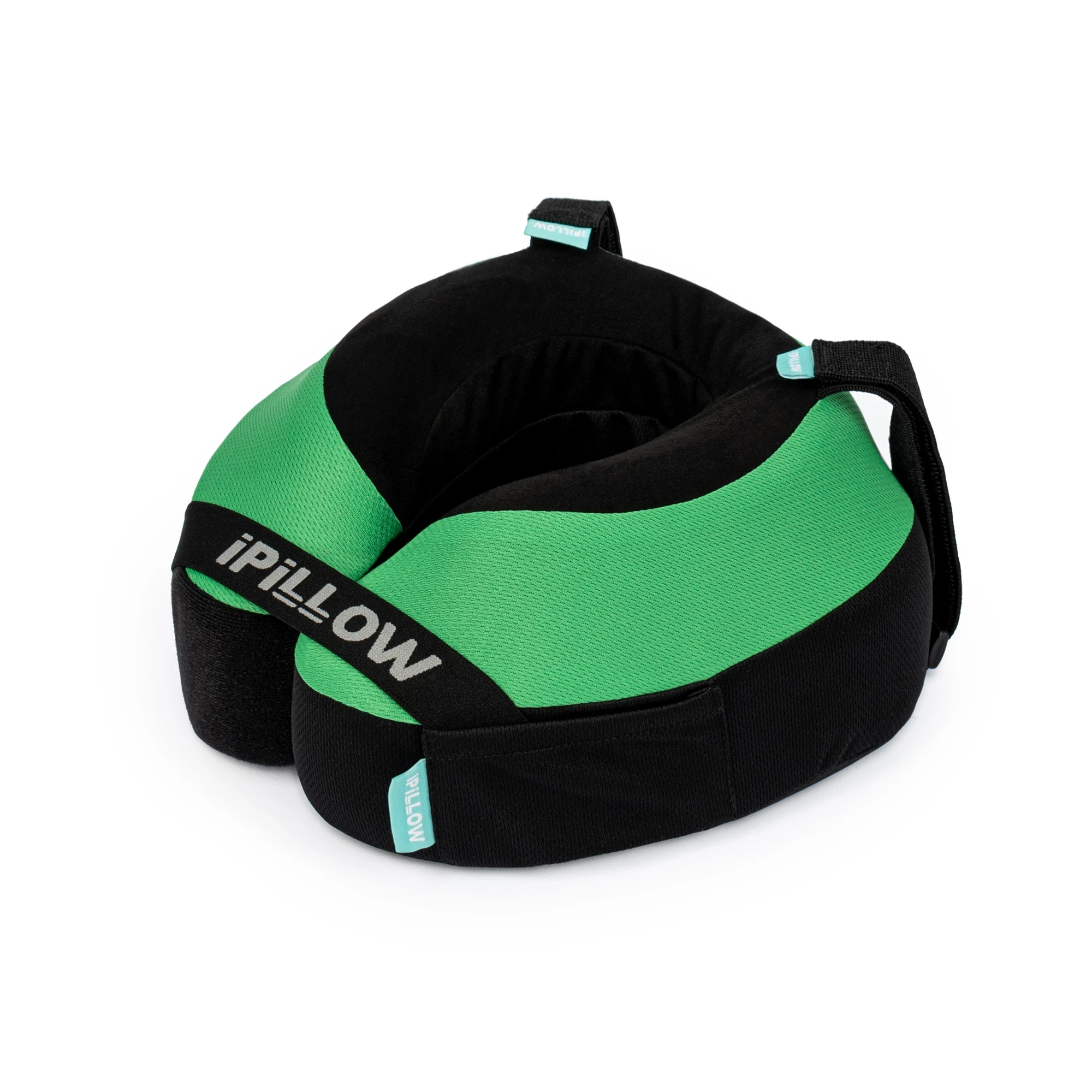 Подушка для путешествий на шею с эффектом памяти ортопедическая iPillow Neck Evolution Green зелёный