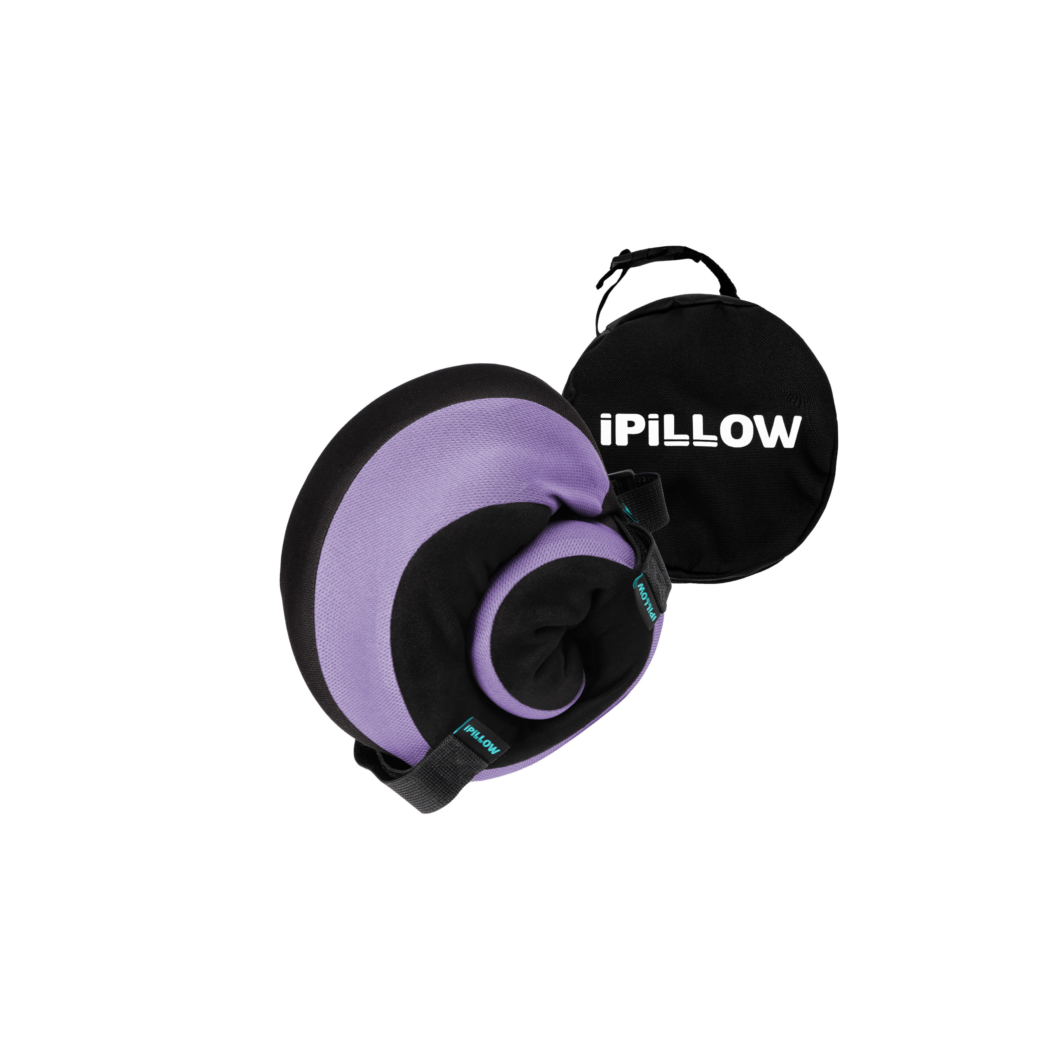 Подушка для путешествий на шею с эффектом памяти ортопедическая iPillow Neck Evolution Button Lavande сиреневый
