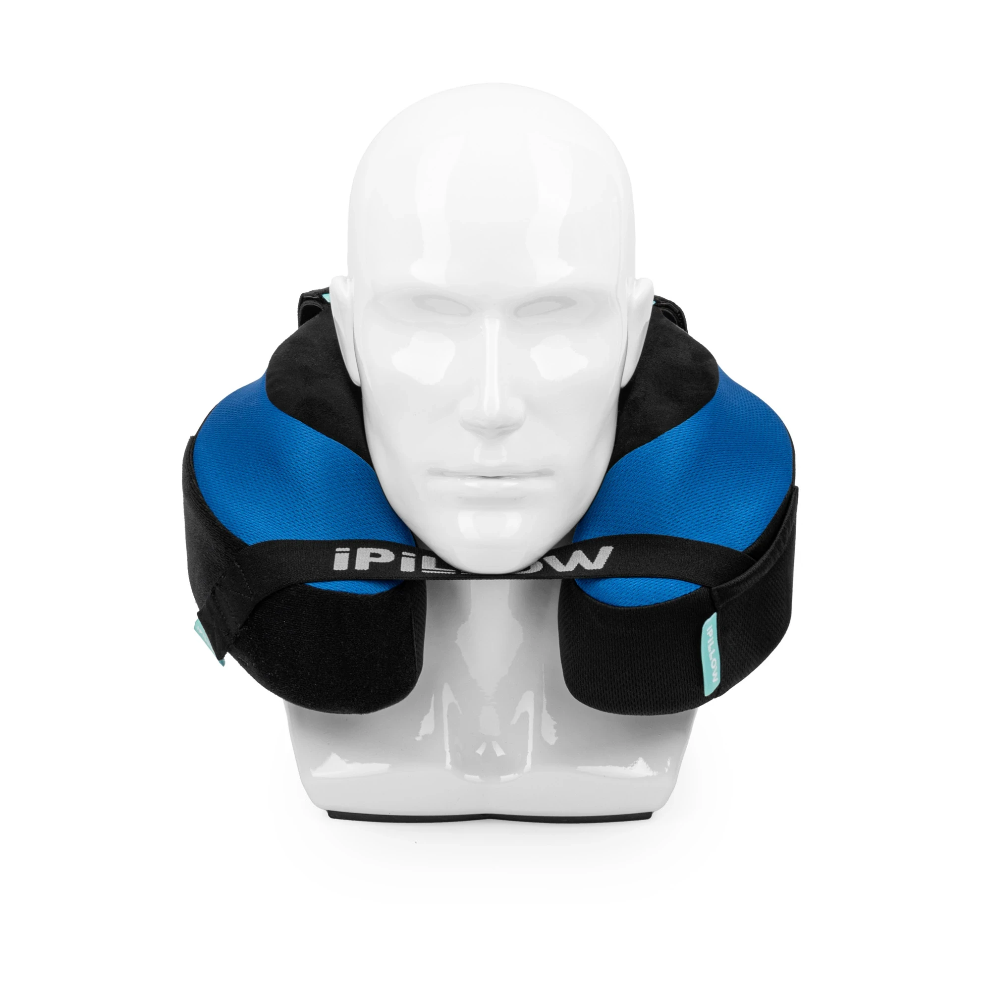 Подушка для путешествий на шею с эффектом памяти ортопедическая iPillow Neck Evolution Blue синий