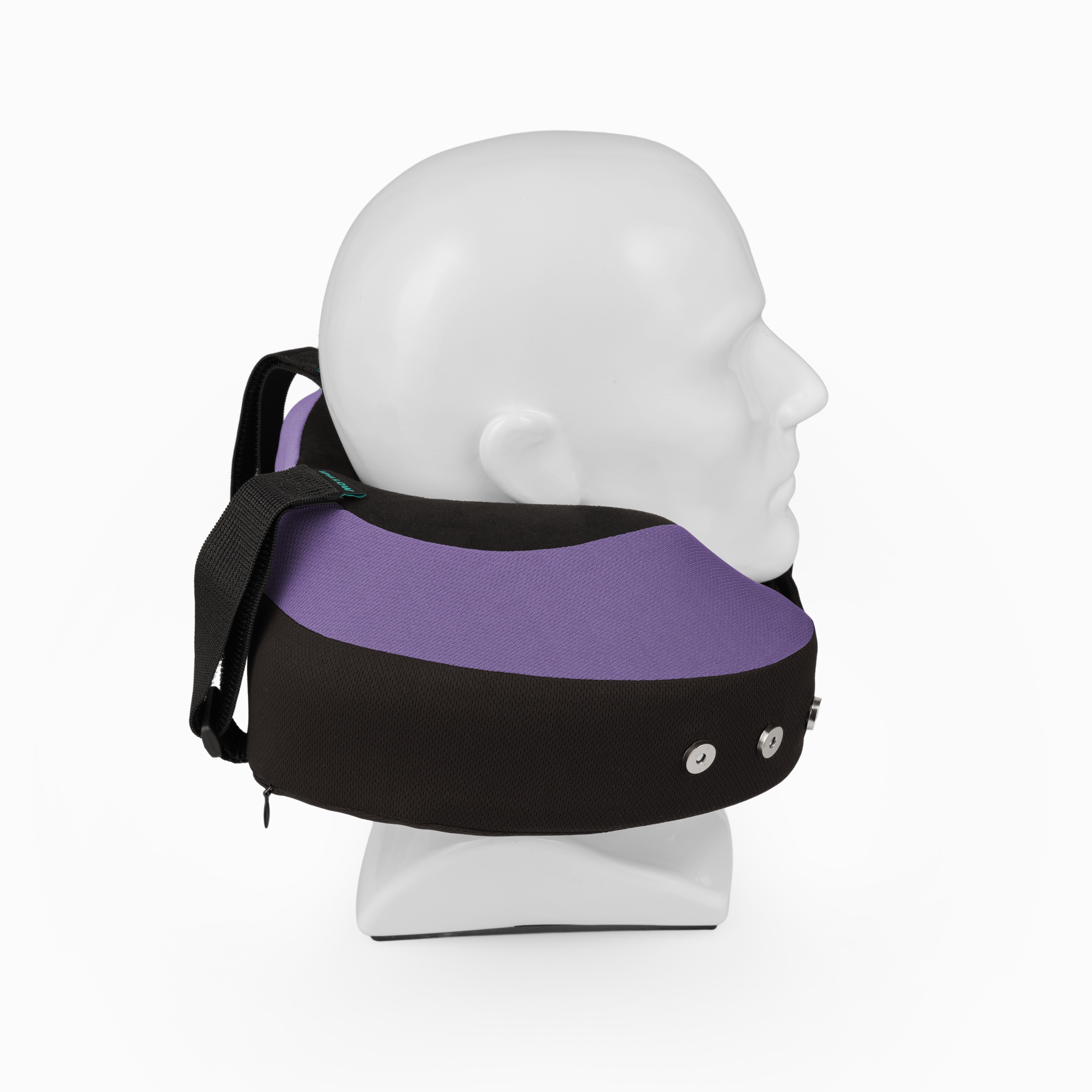 Подушка для путешествий на шею с эффектом памяти ортопедическая iPillow Neck Evolution Button Lavande сиреневый