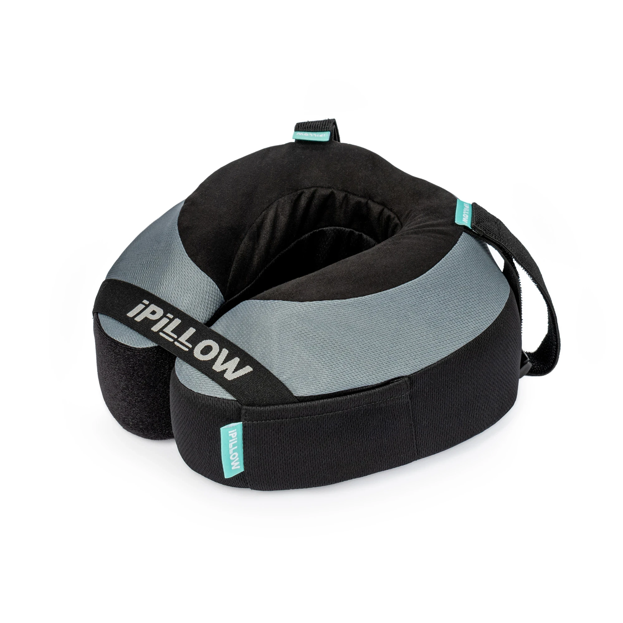 Подушка для путешествий на шею с эффектом памяти ортопедическая iPillow Neck Evolution Gray серый