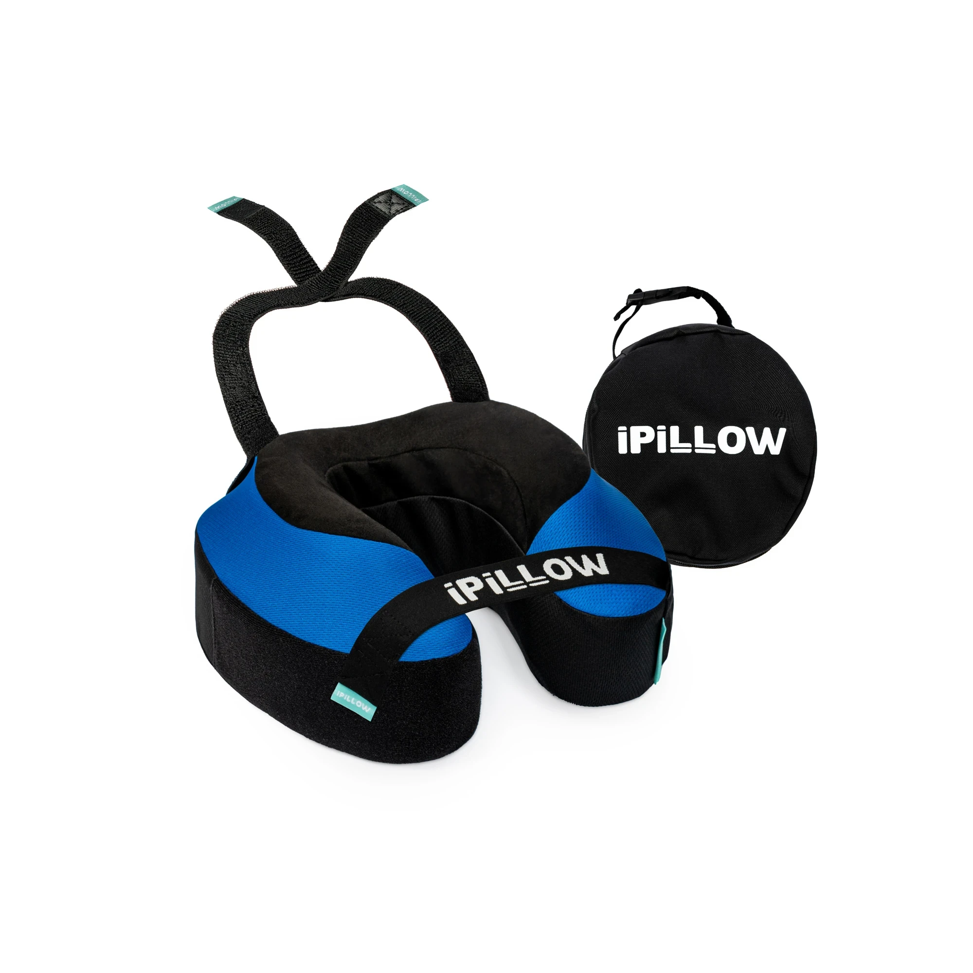 Подушка для путешествий на шею с эффектом памяти ортопедическая iPillow Neck Evolution Blue синий