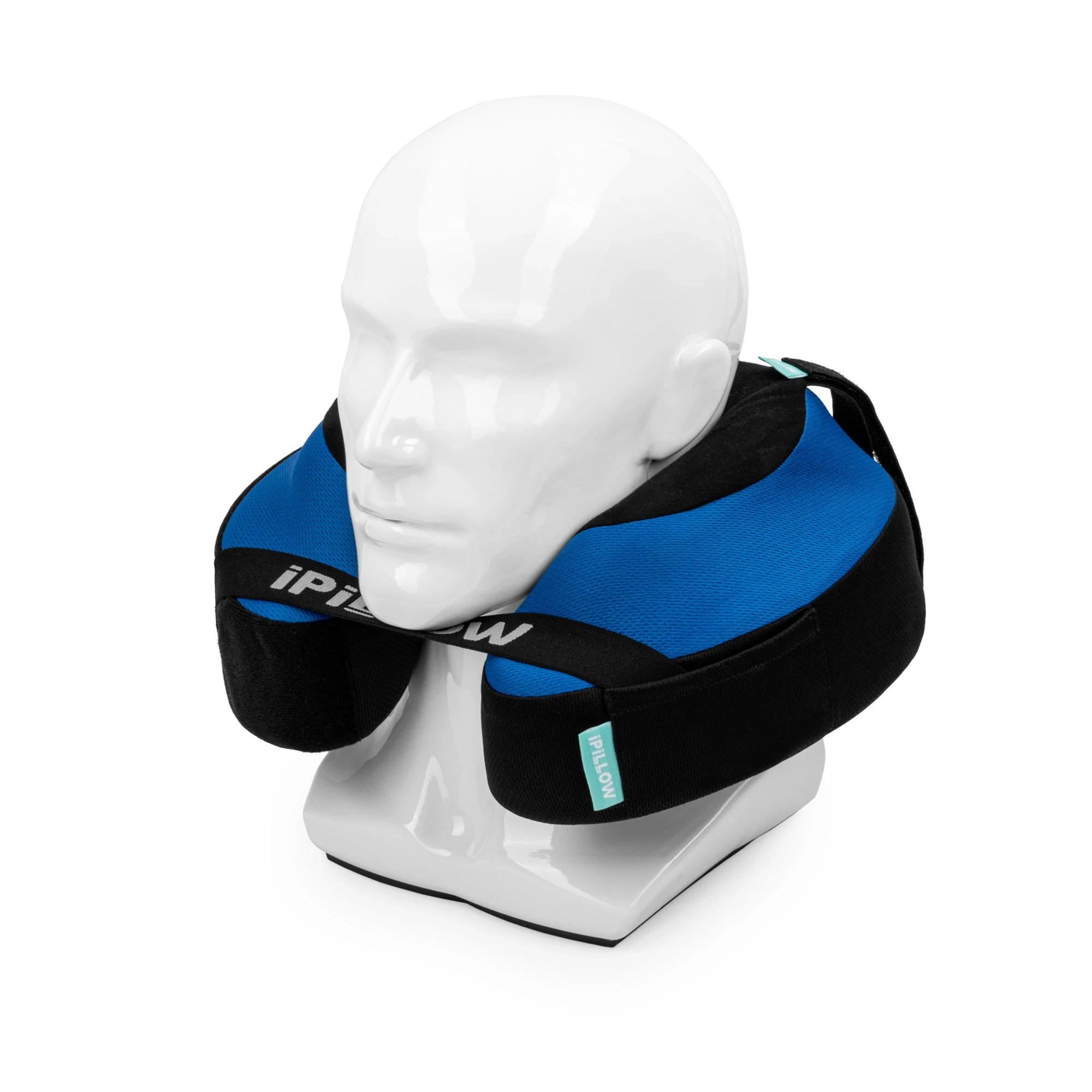 Подушка для путешествий на шею с эффектом памяти ортопедическая iPillow Neck Evolution Blue синий