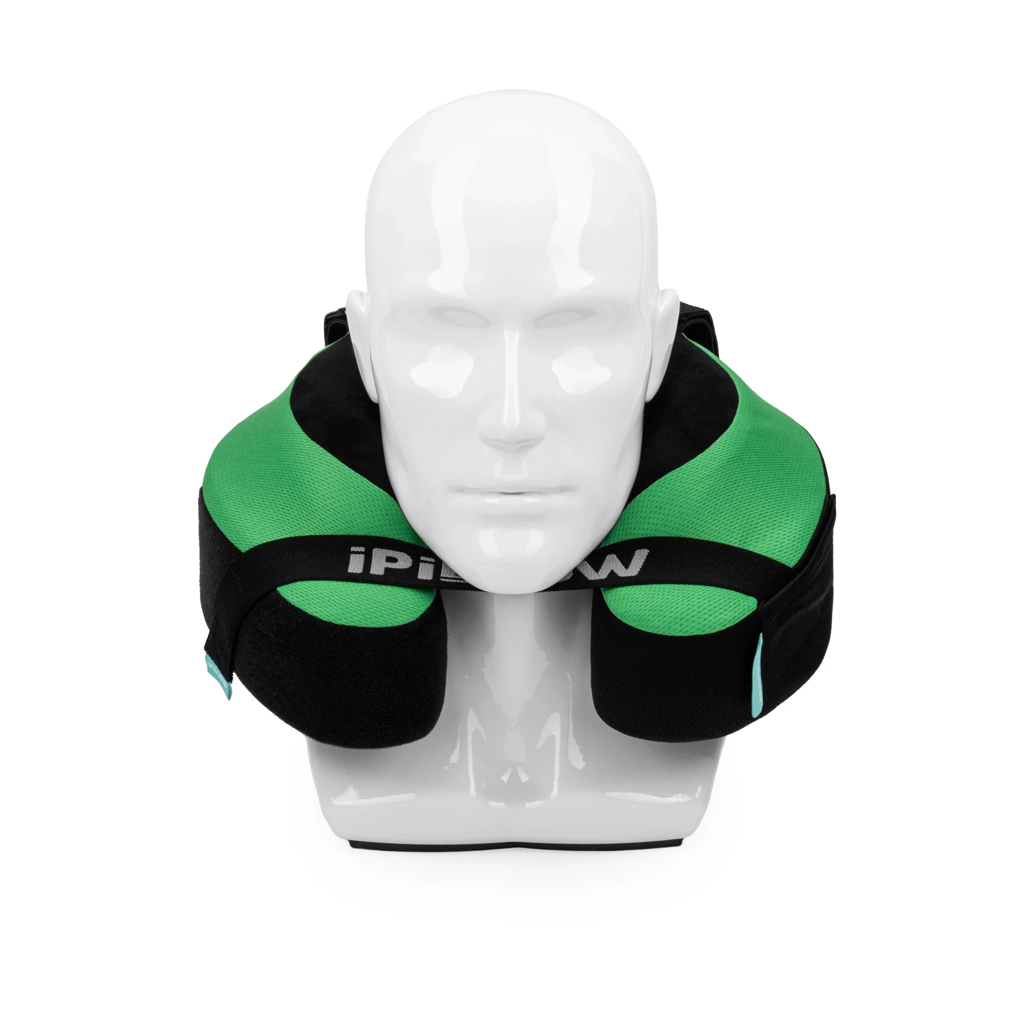 Подушка для путешествий на шею с эффектом памяти ортопедическая iPillow Neck Evolution Green зелёный