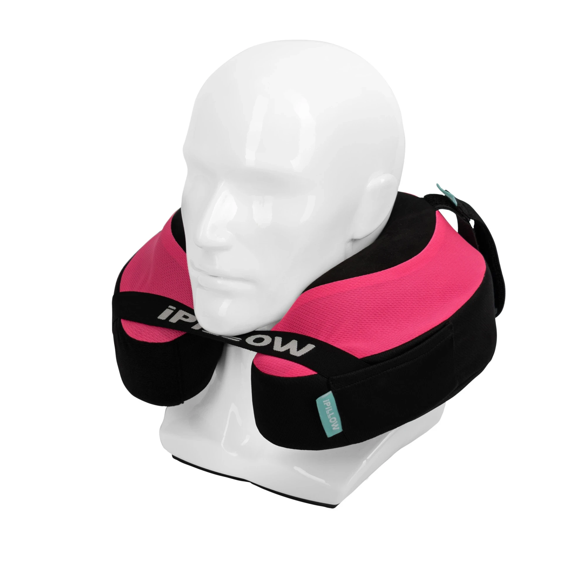 Подушка для путешествий на шею с эффектом памяти ортопедическая iPillow Neck Evolution Pink розовый