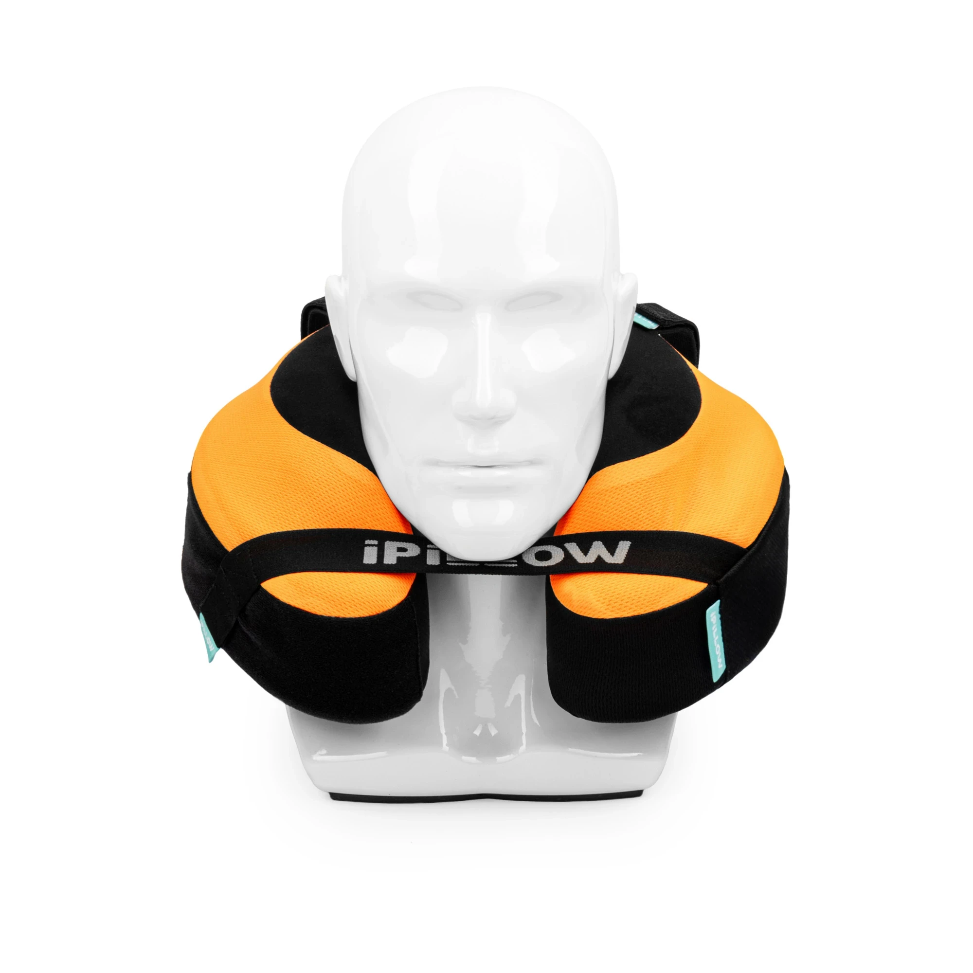 Подушка для путешествий на шею с эффектом памяти ортопедическая iPillow Neck Evolution Orange оранжевый