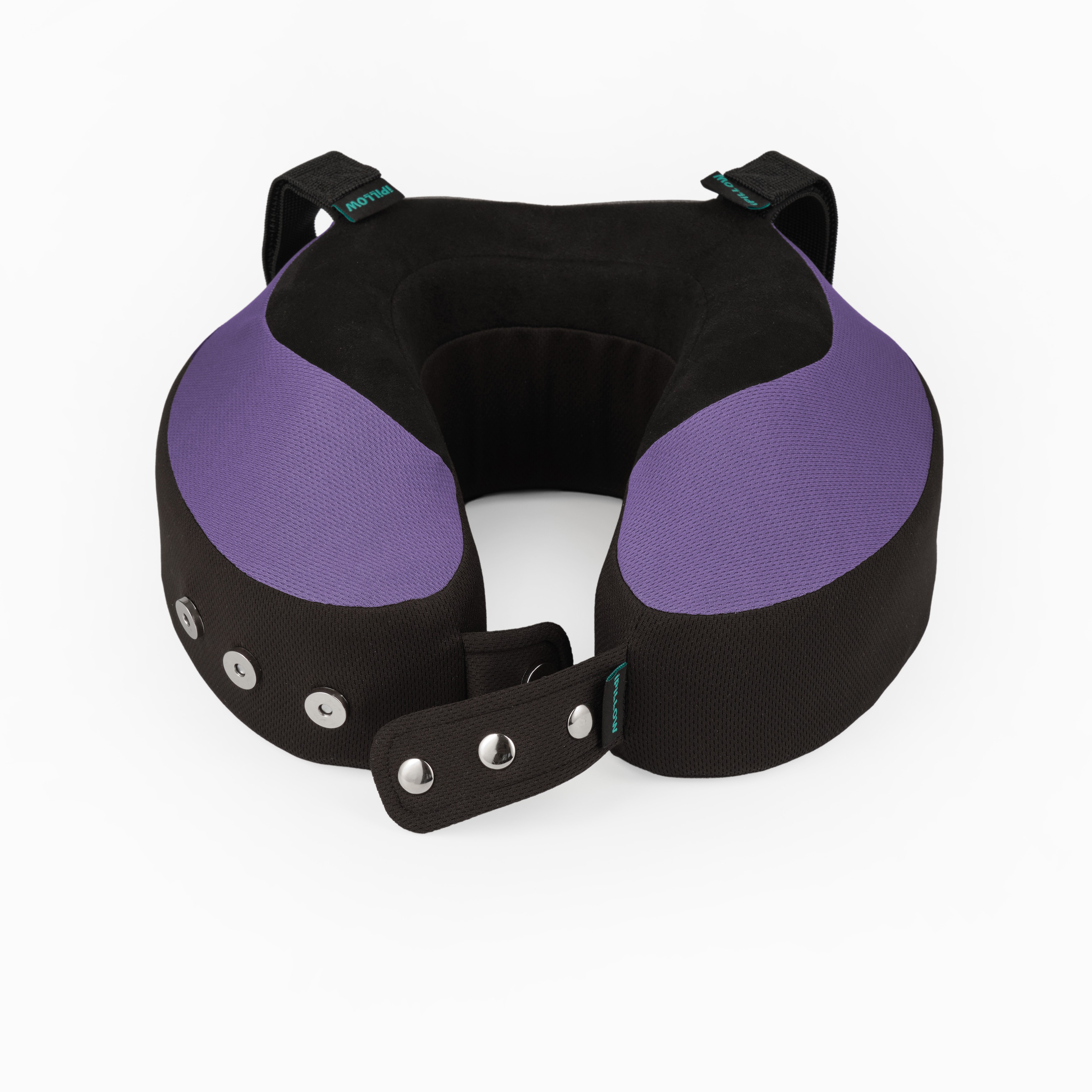 Подушка для путешествий на шею с эффектом памяти ортопедическая iPillow Neck Evolution Button Lavande сиреневый
