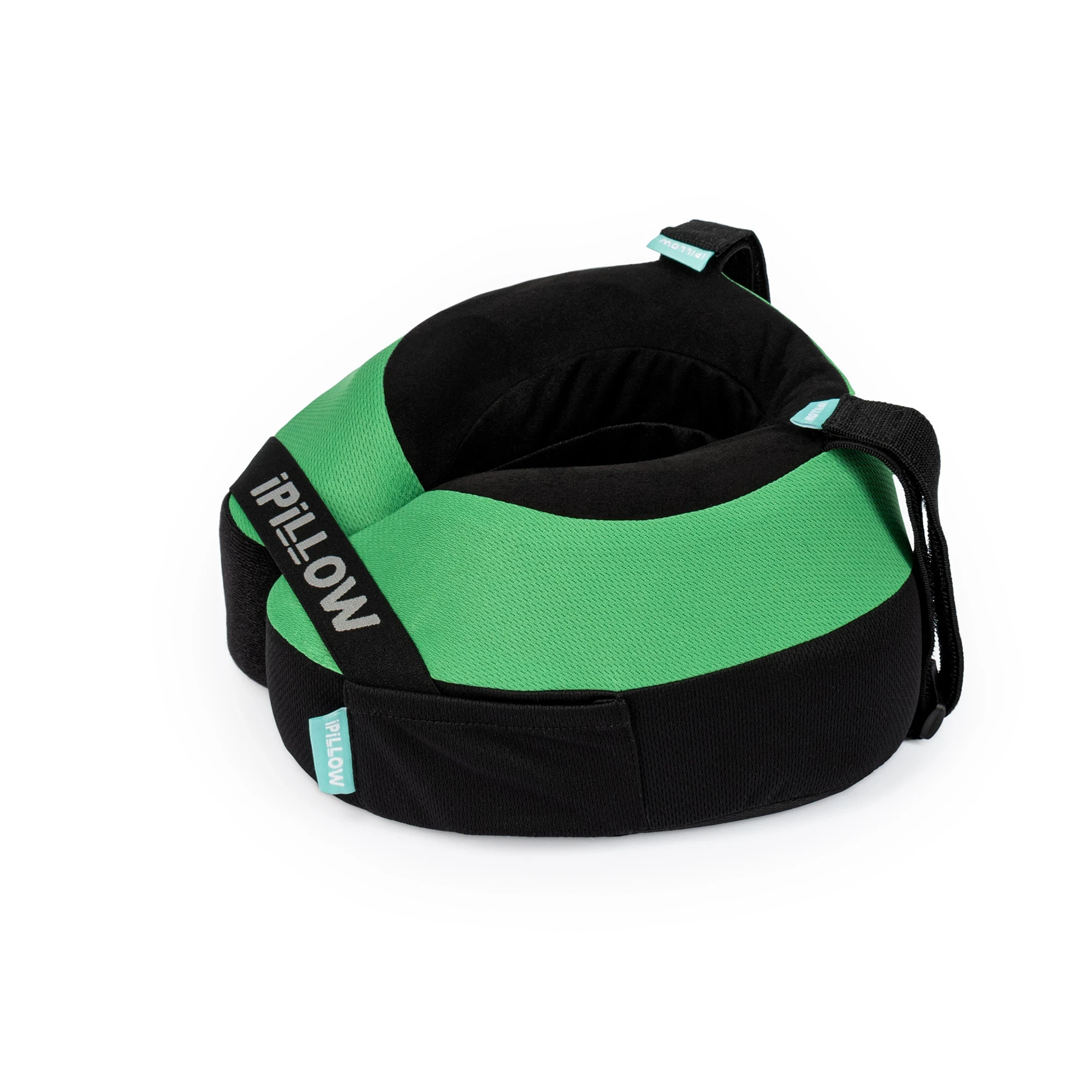 Подушка для путешествий на шею с эффектом памяти ортопедическая iPillow Neck Evolution Green зелёный